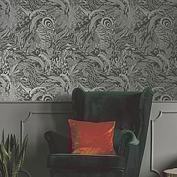 Galerie Wallcoverings Product Code: 12611 - Ted Baker Fantasia Wallpaper Collection Galerie Wallcoverings Product Code 12611 - Ted Baker Fantasia Wallpaper Collection - Grey Silver Colours - Eastern Tide Design