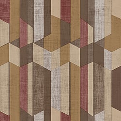 Galerie Wallcoverings Product Code: 29928 - Italian Textures 2 Wallpaper Collection Galerie Wallcoverings Product Code 29928 - Italian Textures 2 Wallpaper Collection - Brown Red Colours - Geo Design