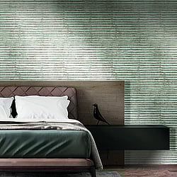 Galerie Wallcoverings Product Code: 29985 - Italian Textures 2 Wallpaper Collection Galerie Wallcoverings Product Code 29985 - Italian Textures 2 Wallpaper Collection - Green Colours - Stripe Texture Design
