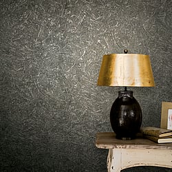 Galerie Wallcoverings Product Code: 32818 - New Textures Wallpaper Collection Galerie Wallcoverings Product Code 32818 - New Textures Wallpaper Collection - Black Colours - Scratched Texture Design
