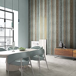 Galerie Wallcoverings Product Code: 32839 - Perfecto 2 Wallpaper Collection Galerie Wallcoverings Product Code 32839 - Perfecto 2 Wallpaper Collection - Brown Blue Grey Colours - Striped Texture Design