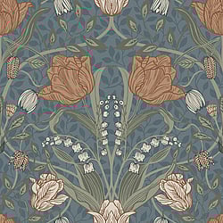 Galerie Wallcoverings Product Code: 33009 - Apelviken 2 Wallpaper Collection Galerie Wallcoverings Product Code 33009 - Apelviken 2 Wallpaper Collection - Blue Blush Colours - Tulips Design