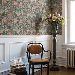 Galerie Wallcoverings Product Code: 33010 - Apelviken 2 Wallpaper Collection Galerie Wallcoverings Product Code 33010 - Apelviken 2 Wallpaper Collection - Green Orange Colours - Tulips Design
