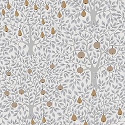 Galerie Wallcoverings Product Code: 33012 - Apelviken 2 Wallpaper Collection Galerie Wallcoverings Product Code 33012 - Apelviken 2 Wallpaper Collection - White Grey Gold Colours - Apples and Pears Design