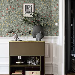 Galerie Wallcoverings Product Code: 33014 - Apelviken 2 Wallpaper Collection Galerie Wallcoverings Product Code 33014 - Apelviken 2 Wallpaper Collection - Green Colours - Apples and Pears Design