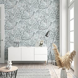 Galerie Wallcoverings Product Code: 33306 - Eden Wallpaper Collection Galerie Wallcoverings Product Code 33306 - Eden Wallpaper Collection -  Jungle Leaves Design