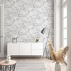 Galerie Wallcoverings Product Code: 33308 - Eden Wallpaper Collection Galerie Wallcoverings Product Code 33308 - Eden Wallpaper Collection -  Jungle Leaves Design