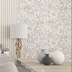Galerie Wallcoverings Product Code: 33951 - Eden Wallpaper Collection Galerie Wallcoverings Product Code 33951 - Eden Wallpaper Collection -  Floral Texture Design