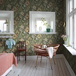 Galerie Wallcoverings Product Code: 44104 - Apelviken 2 Wallpaper Collection Galerie Wallcoverings Product Code 44104 - Apelviken 2 Wallpaper Collection - Green Colours - Anemone Design