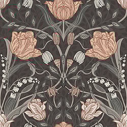 Galerie Wallcoverings Product Code: 44107 - Apelviken 2 Wallpaper Collection Galerie Wallcoverings Product Code 44107 - Apelviken 2 Wallpaper Collection - Brown Colours - Tulips Design