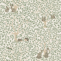 Galerie Wallcoverings Product Code: 44111 - Apelviken 2 Wallpaper Collection Galerie Wallcoverings Product Code 44111 - Apelviken 2 Wallpaper Collection - White Green Colours - In the Forest Design