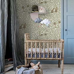 Galerie Wallcoverings Product Code: 44111 - Apelviken 2 Wallpaper Collection Galerie Wallcoverings Product Code 44111 - Apelviken 2 Wallpaper Collection - White Green Colours - In the Forest Design