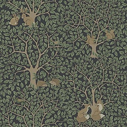 Galerie Wallcoverings Product Code: 44115 - Apelviken 2 Wallpaper Collection Galerie Wallcoverings Product Code 44115 - Apelviken 2 Wallpaper Collection - Black Green Colours - In the Forest Design
