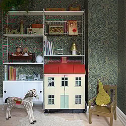 Galerie Wallcoverings Product Code: 44115 - Apelviken 2 Wallpaper Collection Galerie Wallcoverings Product Code 44115 - Apelviken 2 Wallpaper Collection - Black Green Colours - In the Forest Design