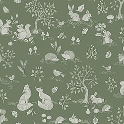 Galerie Wallcoverings Product Code: 44131 - Apelviken 2 Wallpaper Collection Galerie Wallcoverings Product Code 44131 - Apelviken 2 Wallpaper Collection - Green Colours - Woodland Walk Design