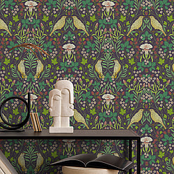 Galerie Wallcoverings Product Code: 47621 - Heritage Wallpaper Collection Galerie Wallcoverings Product Code 47621 - Heritage Wallpaper Collection - black Colours - Summer Garden Design