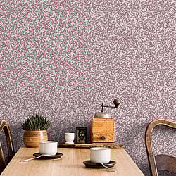 Galerie Wallcoverings Product Code: 47638 - Heritage Wallpaper Collection Galerie Wallcoverings Product Code 47638 - Heritage Wallpaper Collection - red Colours - Vintage Leaf Design