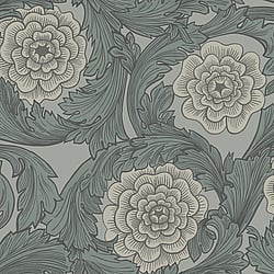 Galerie Wallcoverings Product Code: 51009 - Blomstermala Wallpaper Collection Galerie Wallcoverings Product Code 51009 - Blomstermala Wallpaper Collection - Grey Colours - Big Bloom Design