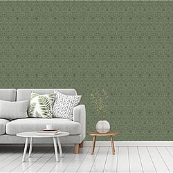 Galerie Wallcoverings Product Code: 51020 - Blomstermala Wallpaper Collection Galerie Wallcoverings Product Code 51020 - Blomstermala Wallpaper Collection - Green Colours - Floral Collage Design