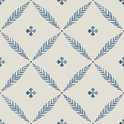 Galerie Wallcoverings Product Code: 51023 - Blomstermala Wallpaper Collection Galerie Wallcoverings Product Code 51023 - Blomstermala Wallpaper Collection - Blue White Colours - Leaf Trellis Design