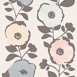 Galerie Wallcoverings Product Code: 51183713 - Skandinavia 2 Wallpaper Collection Galerie Wallcoverings Product Code 51183713 - Skandinavia 2 Wallpaper Collection - Natural Putty Peach Blue Grey Colours - Muted Skandi Floral Bloom Design