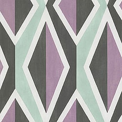 Galerie Wallcoverings Product Code: 51183813 - Skandinavia 2 Wallpaper Collection Galerie Wallcoverings Product Code 51183813 - Skandinavia 2 Wallpaper Collection - Purple Blue Black Colours - Purple Blue Big Ikat Stripe Design