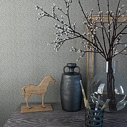 Galerie Wallcoverings Product Code: 59304 - New Textures Wallpaper Collection Galerie Wallcoverings Product Code 59304 - New Textures Wallpaper Collection - Grey Colours - Chevron Sisal Weave Design