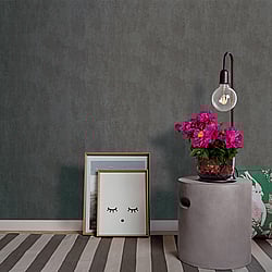 Galerie Wallcoverings Product Code: 59313 - New Textures Wallpaper Collection Galerie Wallcoverings Product Code 59313 - New Textures Wallpaper Collection - Black Grey Colours - Concrete Design