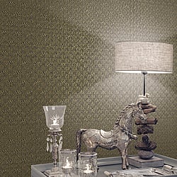 Galerie Wallcoverings Product Code: F-AF7004 - Boutique Wallpaper Collection Galerie Wallcoverings Product Code F-AF7004 - Boutique Wallpaper Collection - Gold Colours - Fan Design