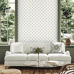 Galerie Wallcoverings Product Code: FC60812 - French Country Wallpaper Collection Galerie Wallcoverings Product Code FC60812 - French Country Wallpaper Collection - Lake Blue Colours -  Lotus Design