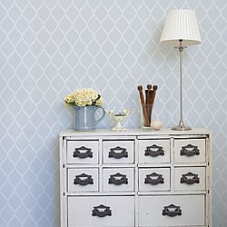 Galerie Wallcoverings Product Code: G45051 - Vintage Rose Wallpaper Collection Galerie Wallcoverings Product Code G45051 - Vintage Rose Wallpaper Collection - Blue White Colours - Laurel Trellis Design