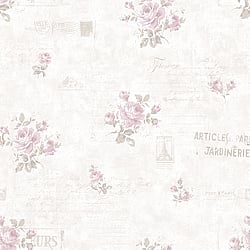 Galerie Wallcoverings Product Code: G45084 - Vintage Rose Wallpaper Collection Galerie Wallcoverings Product Code G45084 - Vintage Rose Wallpaper Collection - Pink Cream Colours - Postcard Florals Design