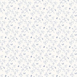 Galerie Wallcoverings Product Code: G67851 - Miniatures 3 Wallpaper Collection Galerie Wallcoverings Product Code G67851 - Miniatures 3 Wallpaper Collection - Blue White Colours - Small Floral Butterfly Dragonfly Design