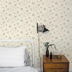 Galerie Wallcoverings Product Code: G67865 - Miniatures 3 Wallpaper Collection Galerie Wallcoverings Product Code G67865 - Miniatures 3 Wallpaper Collection - Blue Beige Cream Colours - Hydrangea Trail Design