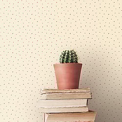 Galerie Wallcoverings Product Code: G67879 - Miniatures 3 Wallpaper Collection Galerie Wallcoverings Product Code G67879 - Miniatures 3 Wallpaper Collection - Red Cream Colours - Small Leaf Toss Design