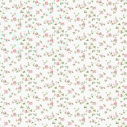 Galerie Wallcoverings Product Code: G67889 - Miniatures 3 Wallpaper Collection Galerie Wallcoverings Product Code G67889 - Miniatures 3 Wallpaper Collection - Pink Green White Colours - Small Rose Trail Design