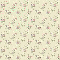 Galerie Wallcoverings Product Code: G67895 - Miniatures 3 Wallpaper Collection Galerie Wallcoverings Product Code G67895 - Miniatures 3 Wallpaper Collection - Pink Cream Green Purple Colours - Medium Rose Trail Design