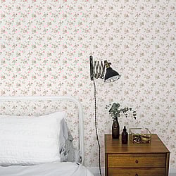 Galerie Wallcoverings Product Code: G67897 - Miniatures 3 Wallpaper Collection Galerie Wallcoverings Product Code G67897 - Miniatures 3 Wallpaper Collection - Pink White Cream Colours - Medium Rose Trail Design