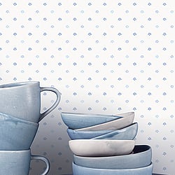 Galerie Wallcoverings Product Code: G67898 - Miniatures 3 Wallpaper Collection Galerie Wallcoverings Product Code G67898 - Miniatures 3 Wallpaper Collection - Blue White Colours - Mini Fan Motif Design