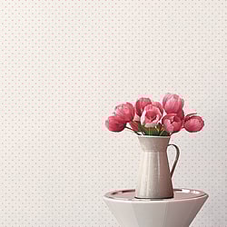 Galerie Wallcoverings Product Code: G67900 - Miniatures 3 Wallpaper Collection Galerie Wallcoverings Product Code G67900 - Miniatures 3 Wallpaper Collection - Pink Cream White Colours - Mini Fan Motif Design