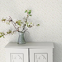 Galerie Wallcoverings Product Code: G67923 - Miniatures 3 Wallpaper Collection Galerie Wallcoverings Product Code G67923 - Miniatures 3 Wallpaper Collection - Pink White Green Purple Colours - Small Floral Trail Design