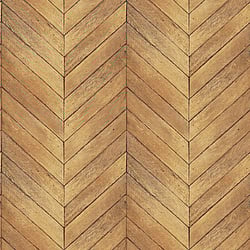 Galerie Wallcoverings Product Code G67998 - Organic Textures Wallpaper Collection - Warm Brown Yellow Colours - Chevron Wood Design