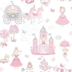 Galerie Wallcoverings Product Code: G78371 - Tiny Tots 2 Wallpaper Collection Galerie Wallcoverings Product Code G78371 - Tiny Tots 2 Wallpaper Collection - Pinks Grey Colours - Fairytale Design