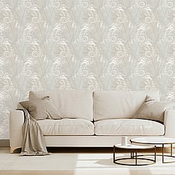 Galerie Wallcoverings Product Code: NHW1044 - Enchanted Wallpaper Collection Galerie Wallcoverings Product Code NHW1044 - Enchanted Wallpaper Collection - Beige Blue Colours - Descartes Beige Design