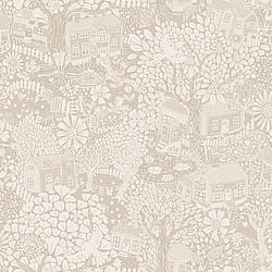 Galerie Wallcoverings Product Code: S63006 - Sommarang 2 Wallpaper Collection Galerie Wallcoverings Product Code S63006 - Sommarang 2 Wallpaper Collection - Beige Colours - Fairytale woodland village Design