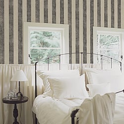 Galerie Wallcoverings Product Code: SD36157 - Stripes And Damask 2 Wallpaper Collection Galerie Wallcoverings Product Code SD36157 - Stripes And Damask 2 Wallpaper Collection - Beige Black Colours - Textured Stripe Design