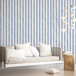 Galerie Wallcoverings Product Code: SD36158 - Stripes And Damask 2 Wallpaper Collection Galerie Wallcoverings Product Code SD36158 - Stripes And Damask 2 Wallpaper Collection - Beige Blue Colours - Textured Stripe Design