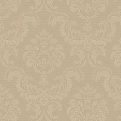 Galerie Wallcoverings Product Code: SK34755 - Simply Silks 3 Wallpaper Collection Galerie Wallcoverings Product Code SK34755 - Simply Silks 3 Wallpaper Collection - Brushed Metallic Gold Colours - Feathered Damask Design