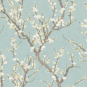 Galerie Wallcoverings Product Code 1903-1 - Spring Blossom Wallpaper Collection - Turquoise Colours -  