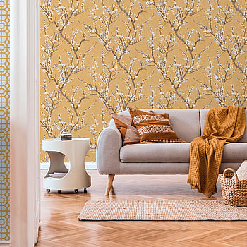 Galerie Wallcoverings Product Code 1903-2 - Spring Blossom Wallpaper Collection - Yellow Colours -  